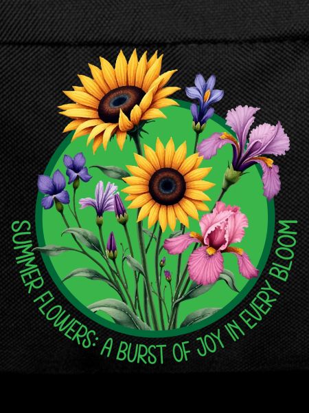 Sommerblumen blühen Kreis