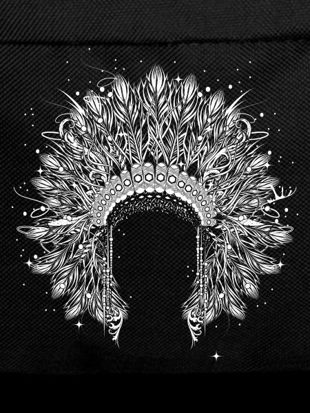 Magnificent feather headdress – detailed artwork