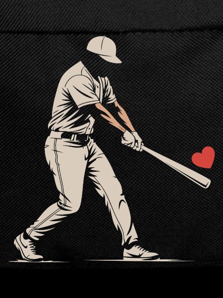 Silhouette Batteur Baseball Saint-Valentin