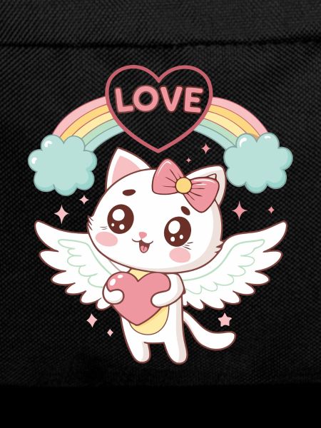 Rainbow Love Winged Cat