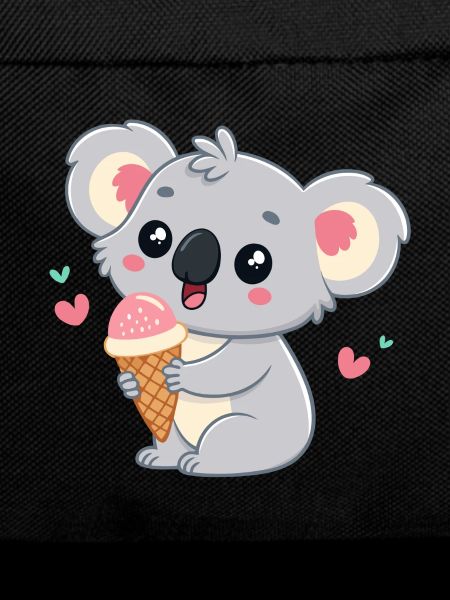 Koala gourmand pastel avec glace