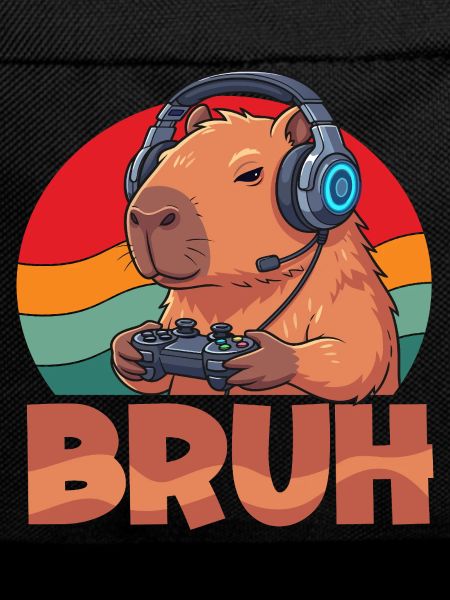 Retro Bruh Gaming Capybara Capybaras Cute