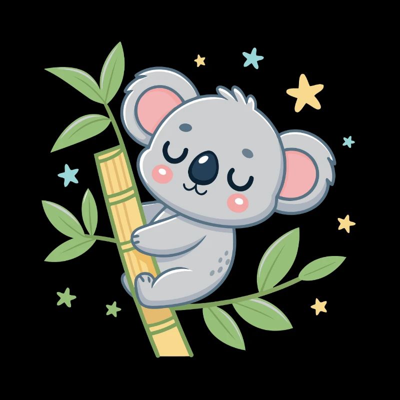Koala on Bamboo Reverie