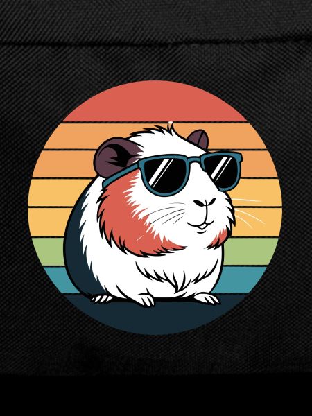 Retro Guinea Pig with Glasses