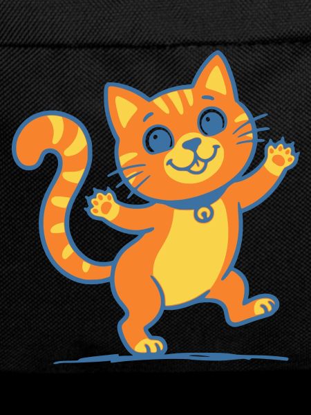 Chat Orange Souriant