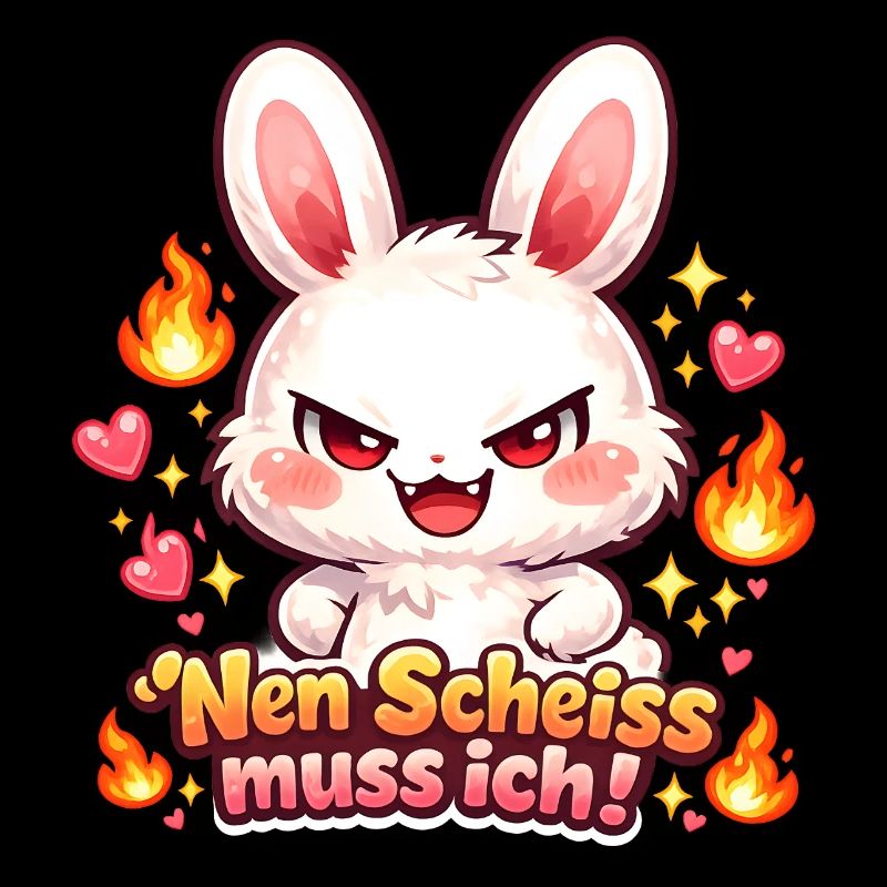 Cute Hase Nen Scheiß muss ich Statement