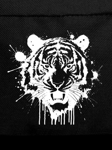 Tiger Splashed Monochrome White