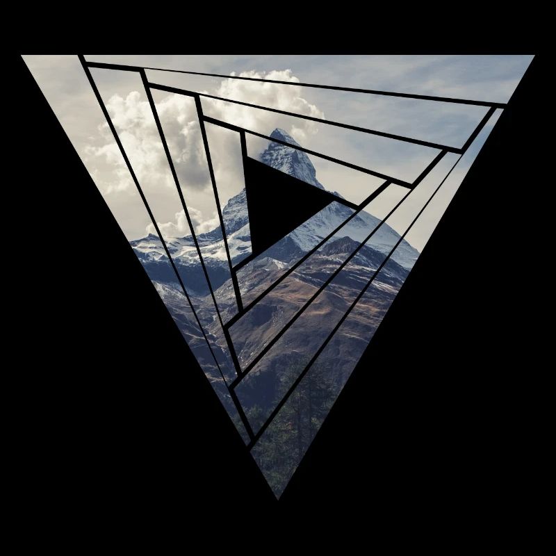 Matterhorn Zermatt triangle design