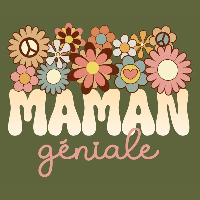 Mère Merveilleuse Maman Formidable Maman Géniale
