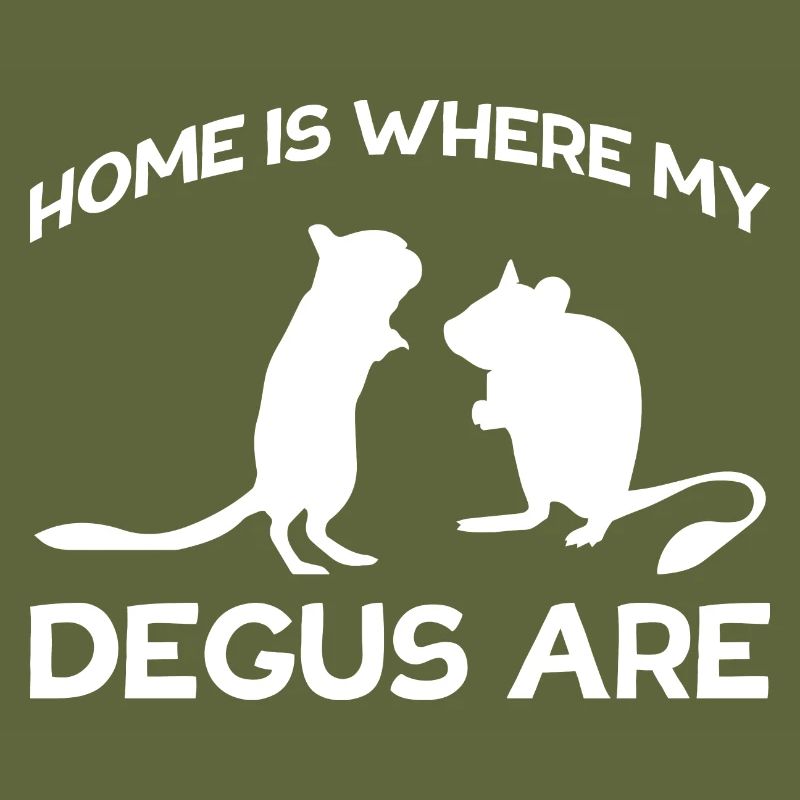 Home Degu Silhouette Gift Pet Octodon