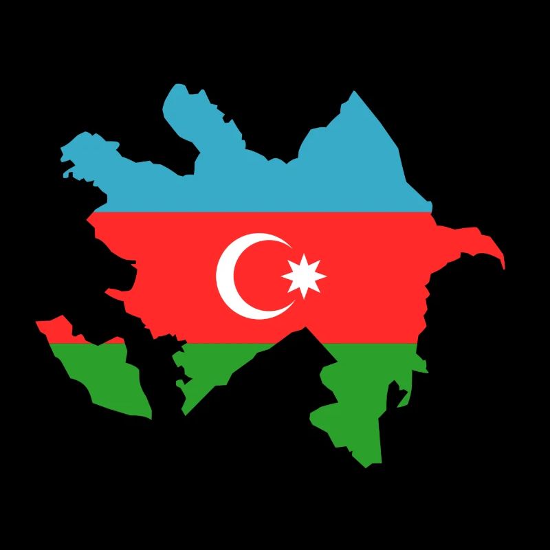 Azerbaijan as flag