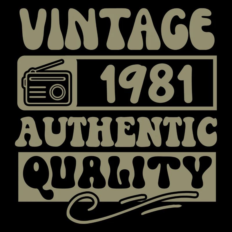 Authentic 1981 Vintage 1981 - Vintage 1981 Retro