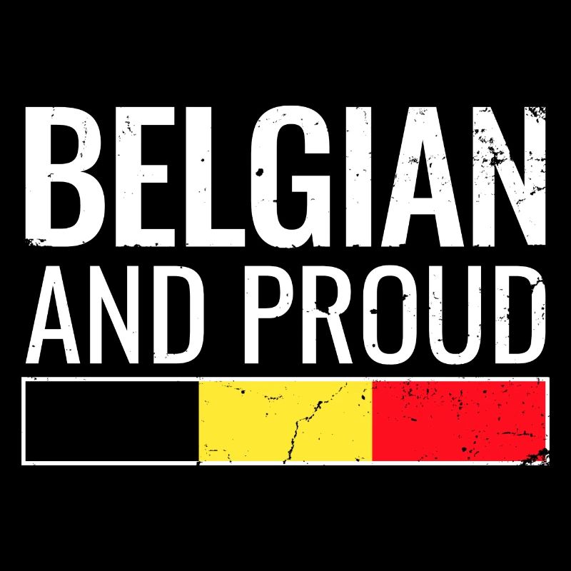 Drapeau belge et fier du drapeau belge