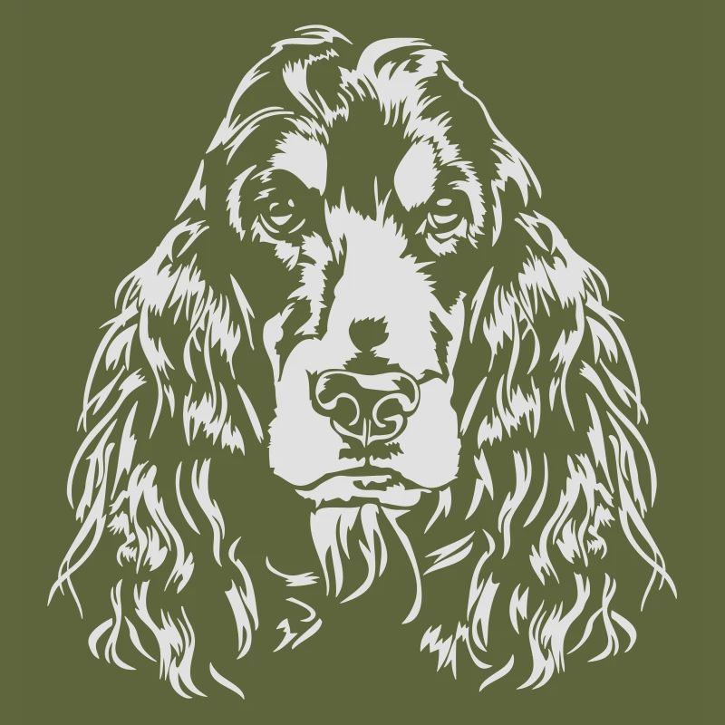 Portrait de chien de COCKER SPANIEL Wilsign