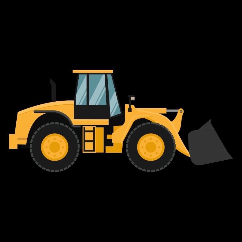 Loading Machine Silhouette Gift Wheel Loader Driver
