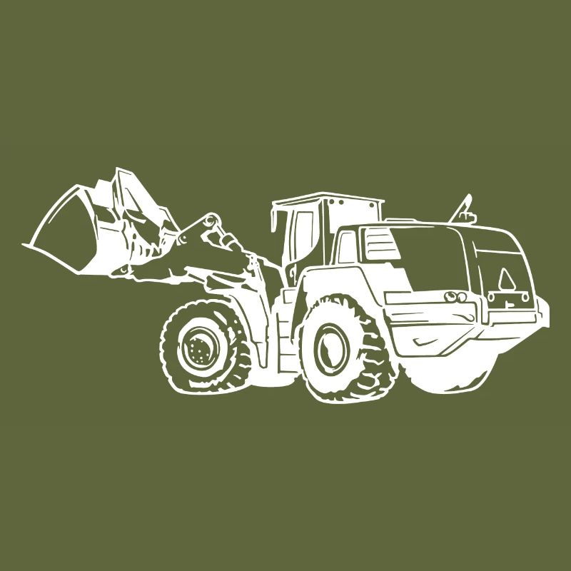 Loading machine Silhouette wheel loader quarry