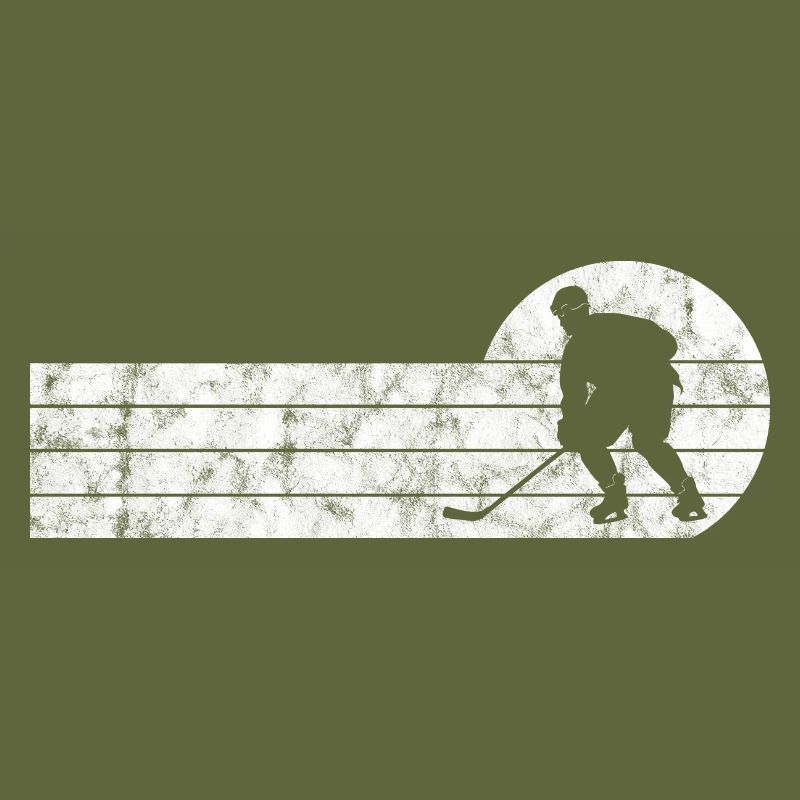 Eishockey im retro oder vintage Style für Kinder