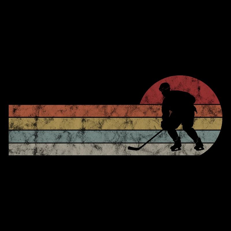 Eishockey im retro oder vintage Style für Kinder