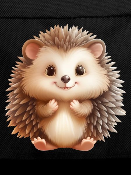 Cute sitting hedgehog