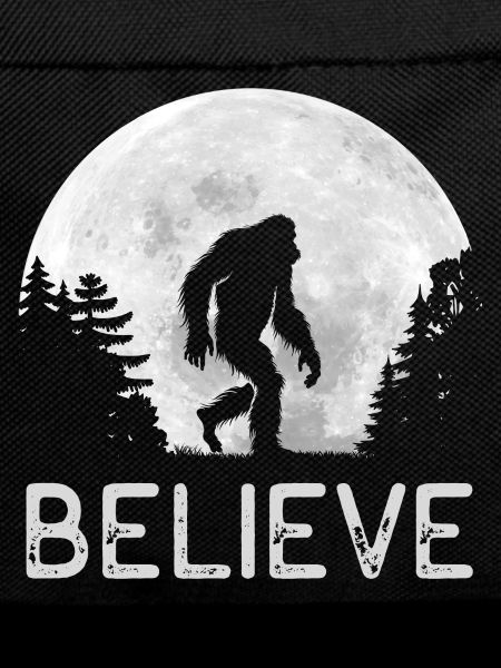Full Moon - Night - Bigfoot Silhouette