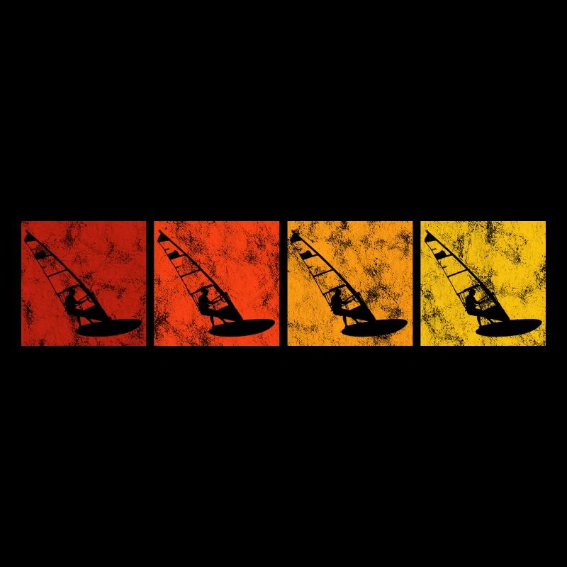 Windsurfer Windsurfing Retro Windsurfen Surfen