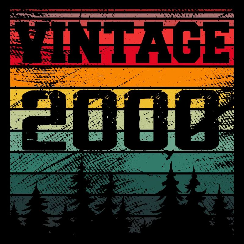 2000 Vintage 2000 Retro Geburtstagsgeschenk