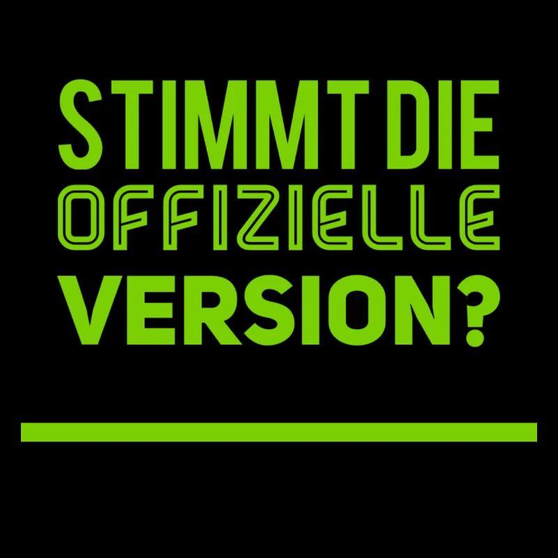 stimmt die offizielle Version