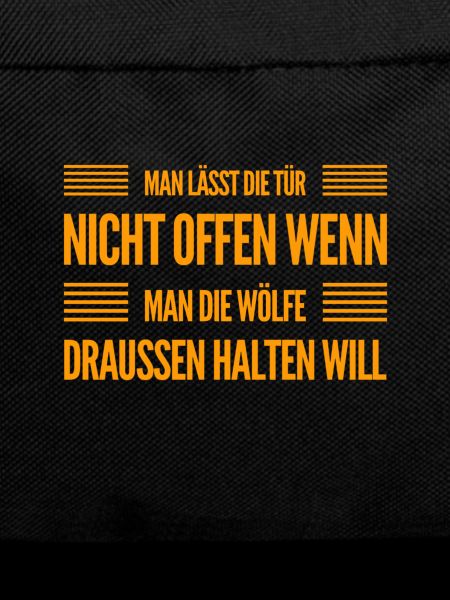 halte die Wölfe draußen