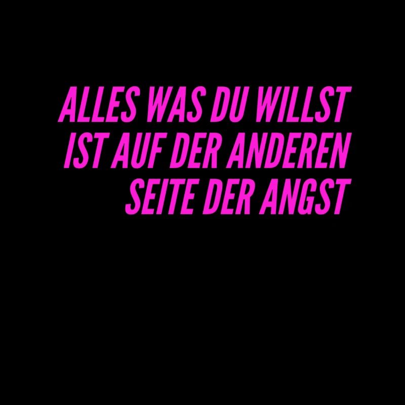 gehe durch die Angst