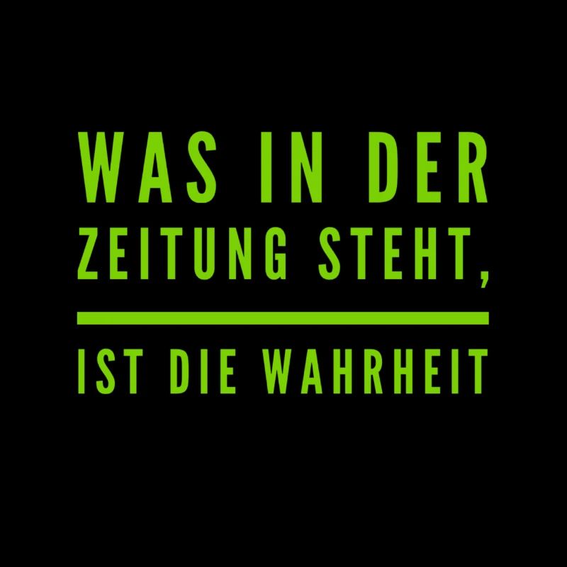 das was in der Zeitung steht