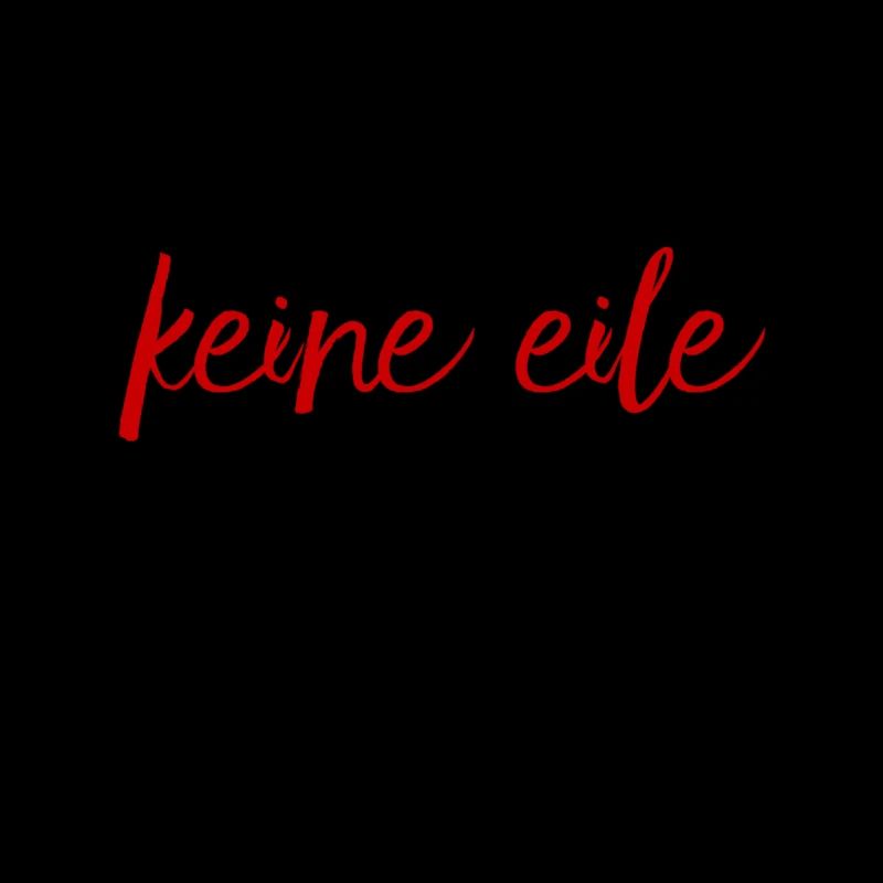 ich lass mich nicht hetzen