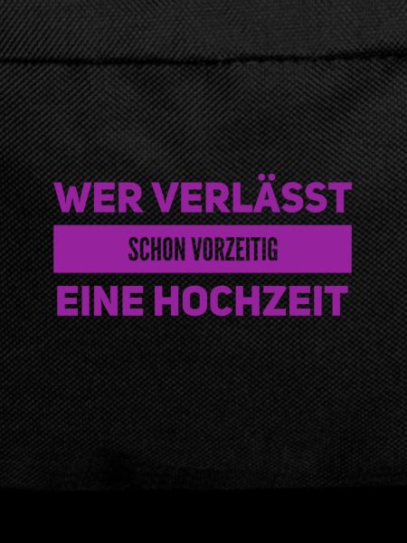 von einer Hochzeit verschwinden