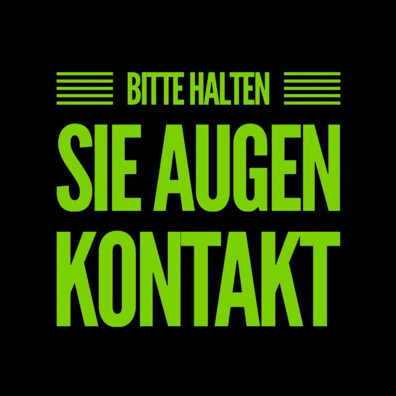 halte Augenkontakt