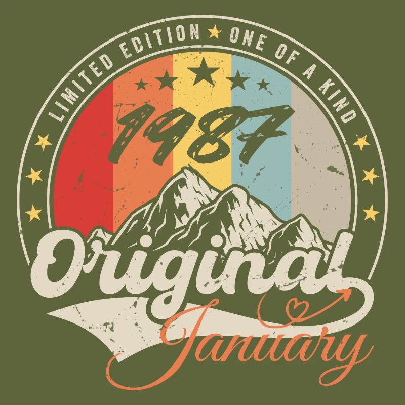 Januar 1987 Vintage Retro Geburtstagsgeschenk