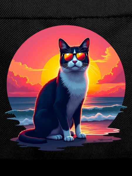 Cat on the beach
