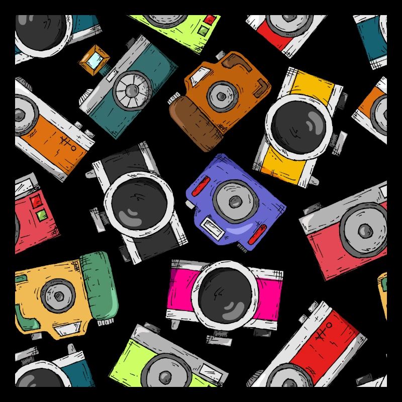 Illustration pattern photography camera