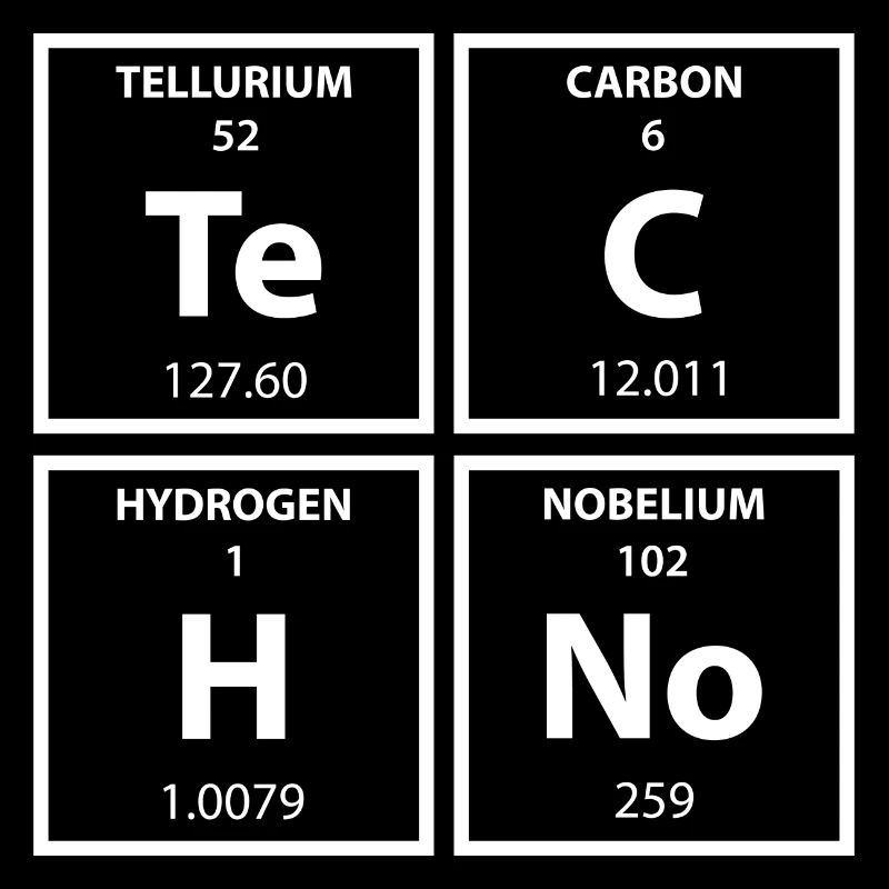 Techno Periodic Table Chemistry Raving Party