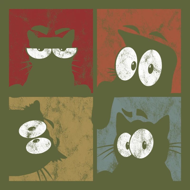 Chat chat chat rétro chat chat Chat Miau