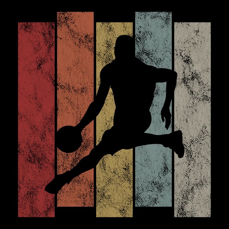 Basketteur basket rétro