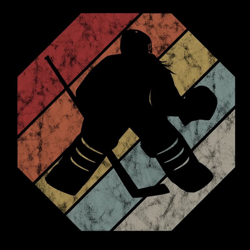 Eishockey im retro oder vintage Style für Kinder