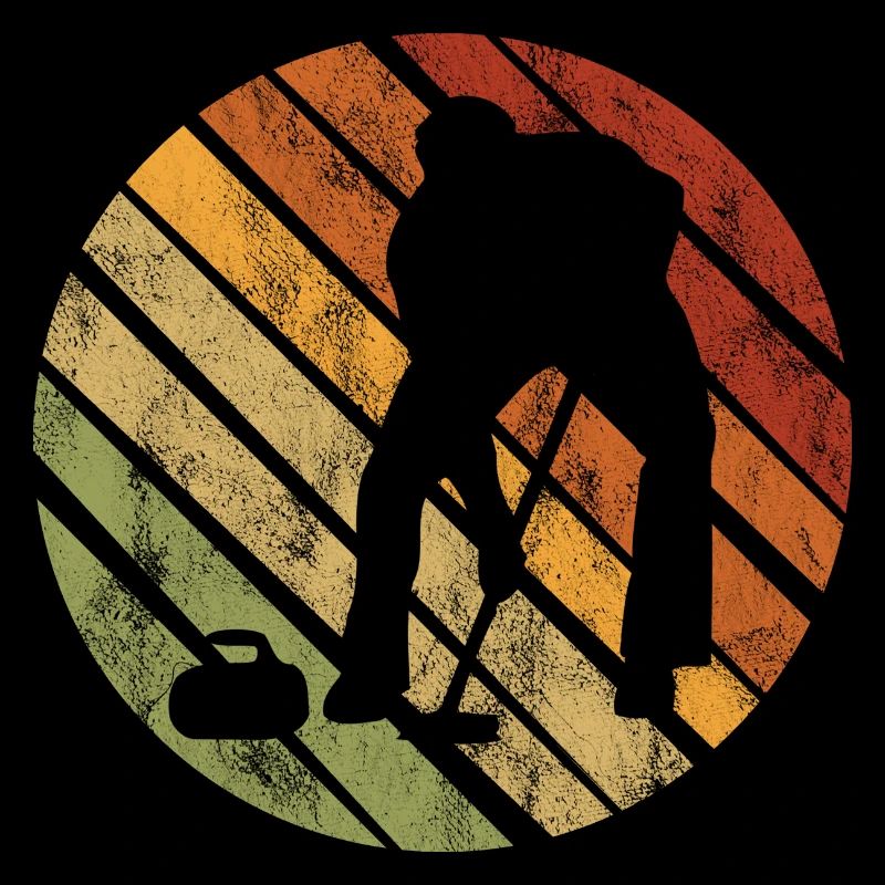 Curling sur glace Curling Retro Cadeau