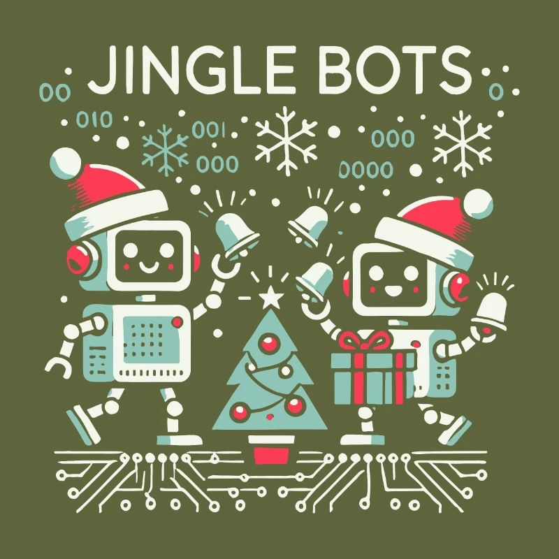Jingle Bots - Weihnachtsroboter mit Binärcode