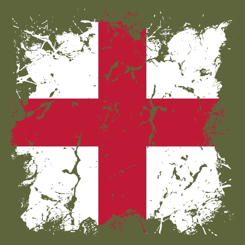 Drapeau d’Angleterre Vintage Drapeau Anglais Utilisé Look