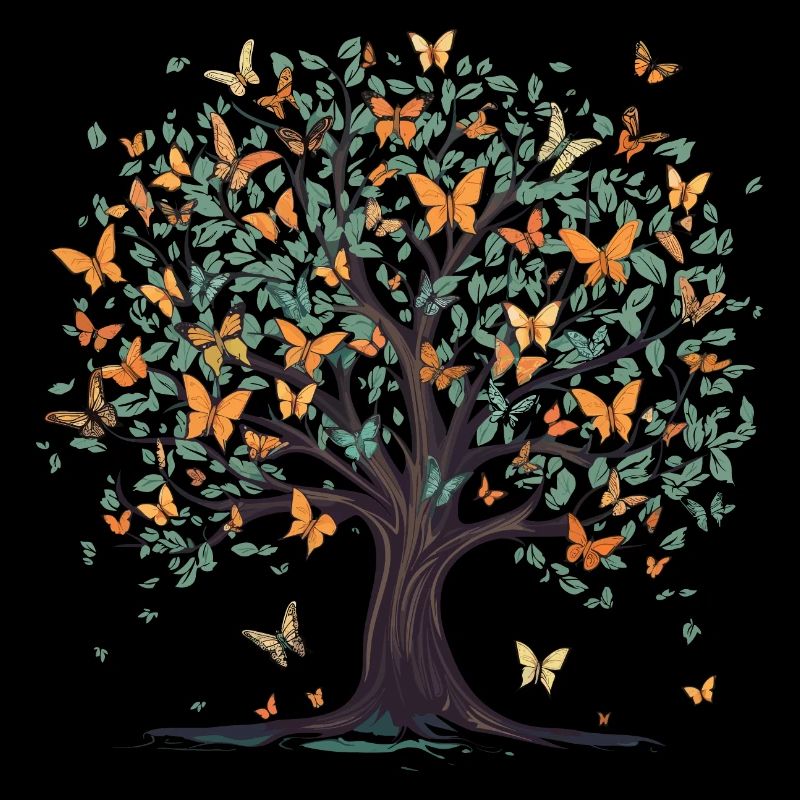 Papillon Arbre Nature Insecte Prédateur