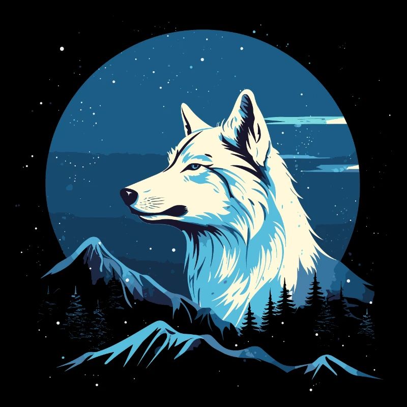 Griffure de loup Marques de griffes Animal de forêt sauvage Tête de loup