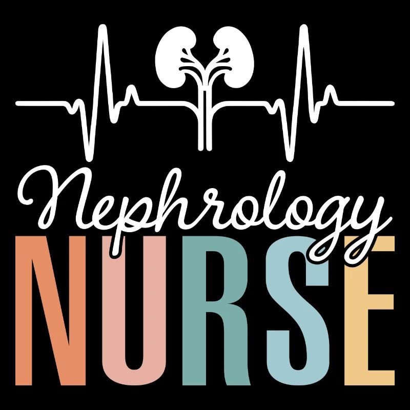 Herzklopfende Krankenschwester Nephrologie Krankenschwester
