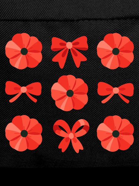 Women's Poppy Flower Bow