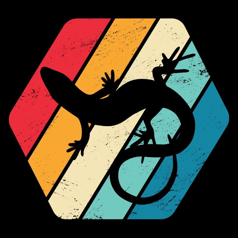 Gecko Lizard Reptile Nature Retro