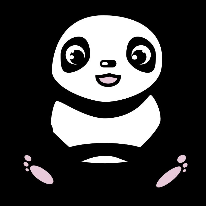 Baby Panda at eating rice with chopsticks