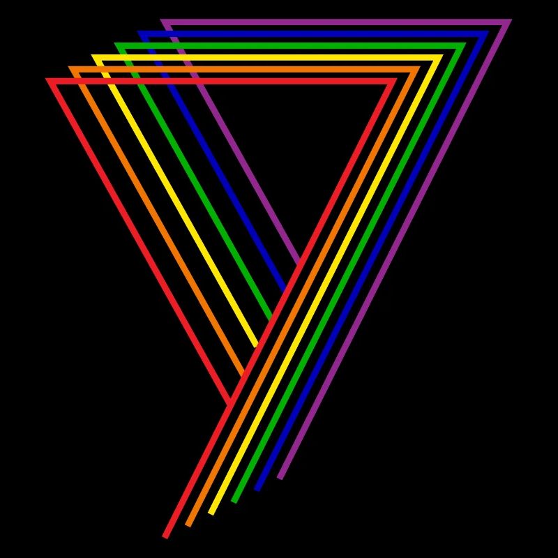 Rainbow triangle